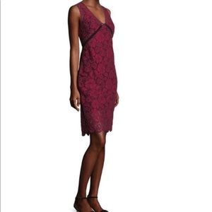 Plenty by Tracy Reese plum lace floral shift dress 4